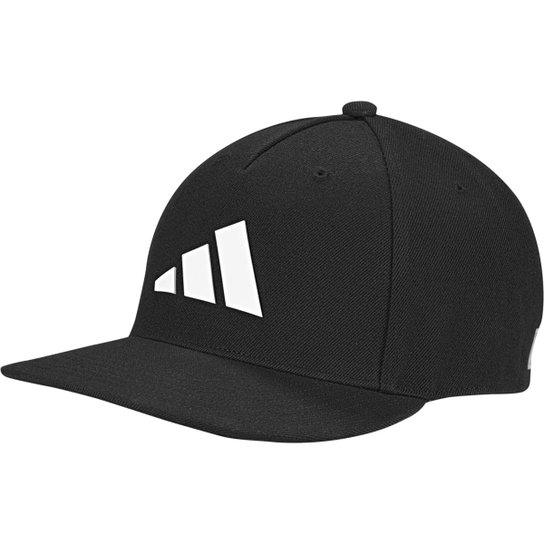 Boné Adidas 3 Listras Hype Aba Curva - Preto+Branco