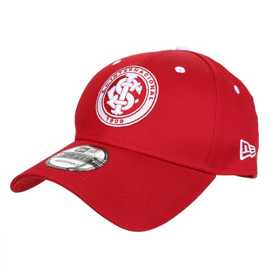 Boné New Era Internacional Aba Curva 940 SN - Vermelho+Branco