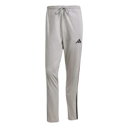 Calça Adidas Moletom Single Jersey 3 Listras Masculina - Cinza+Preto