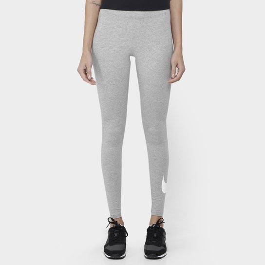 Calça Legging Nike Club - Cinza+Branco