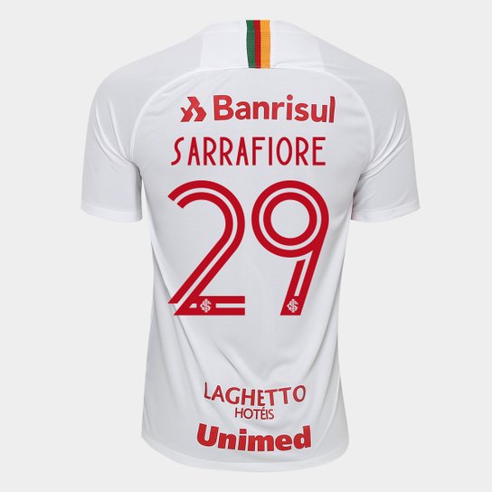 Camisa Internacional II 19/20 - Sarrafiore Nº 29 - Torcedor Nike Masculina - Branco+Vermelho