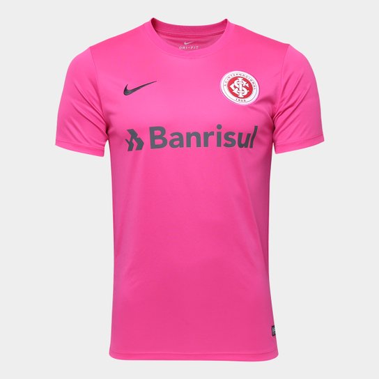 Camisa Internacional Outubro Rosa Nike Masculina - Rosa+Chumbo