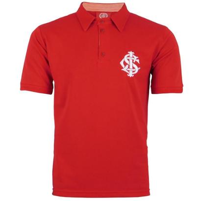 Camisa Polo Internacional Masculina Plus Size Futebol Leve - Vermelho