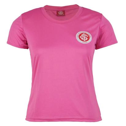 Camiseta Futebol Feminina Baby Look Internacional Torcedor - Rosa