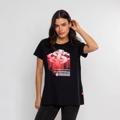 Camiseta Internacional Oficial Feminina - Preto
