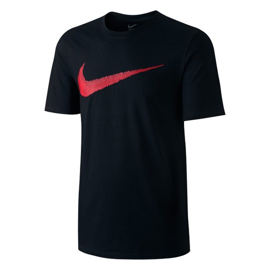 Camiseta Nike Nsw Tee Hangtag Swoosh Masculina - Preto