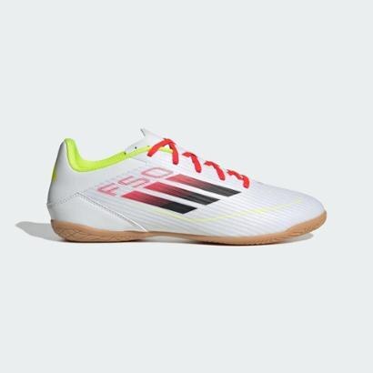 Chuteira F50 Club Futsal Adidas - Branco+Amarelo