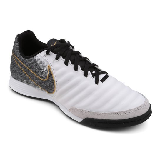 Chuteira Futsal Nike Tiempo Legend 7 Academy IC Masculina - Branco+Preto