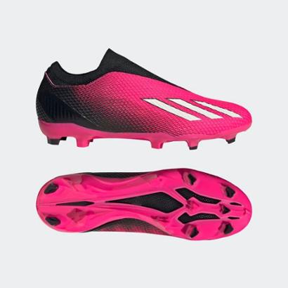 Chuteira Sem Cadarços X Speedportal.3 Campo - Adidas GZ5065 - Rosa
