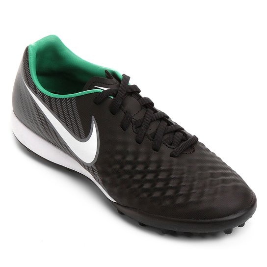 Chuteira Society Nike Magista Onda II TF Masculina - Preto+verde