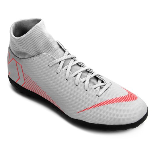 Chuteira Society Nike Mercurial Superfly 6 Club Masculina - Cinza