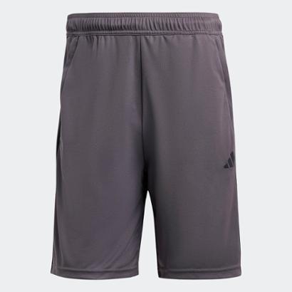 Short Adidas Treino Essentials Piquet 3-Stripes Masculino - Cinza