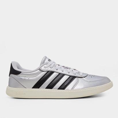 Tênis Adidas Breaknet Sleek Feminino - Prata+Preto