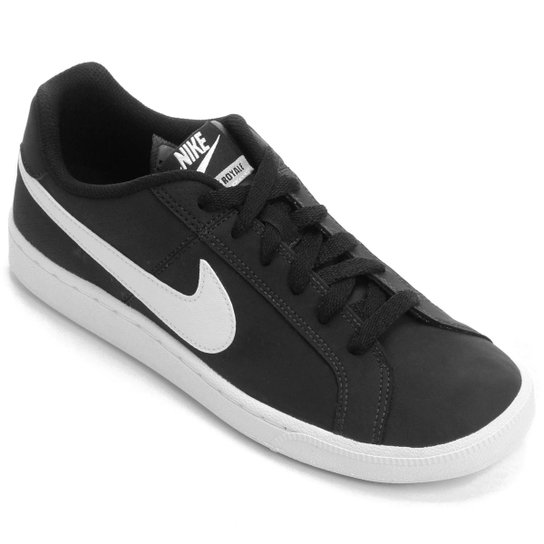 Tênis Couro Nike Court Royale Feminino - Branco+Preto