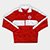 Agasalho Infantil Internacional Esportivo - Vermelho+Branco
