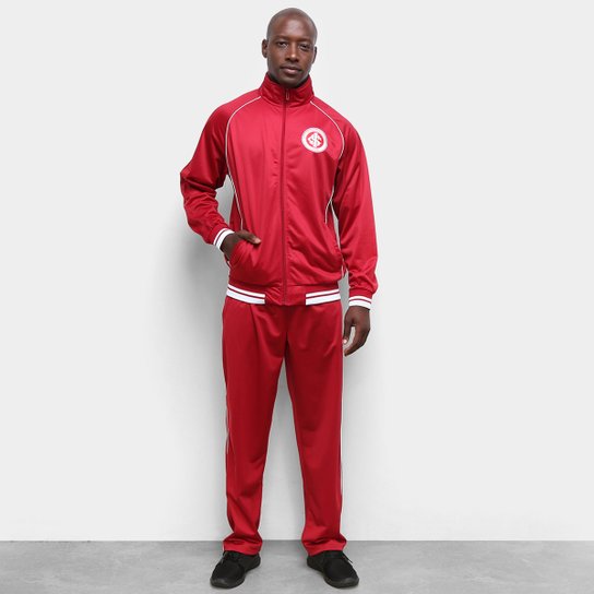 Agasalho Internacional Trilobal Clássico Masculino - Vermelho+Branco