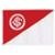 Bandeira Oficial do Internacional 98 x 68 cm - 1 1/2 pano - Vermelho+Branco