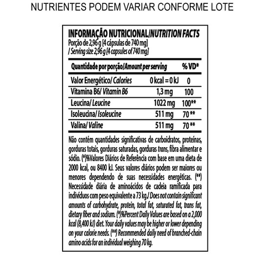 BCAA 2.1.1 90 Cáps - Integralmédica