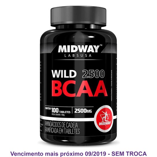 BCAA Wild 2500 Midway 100 Tabs
