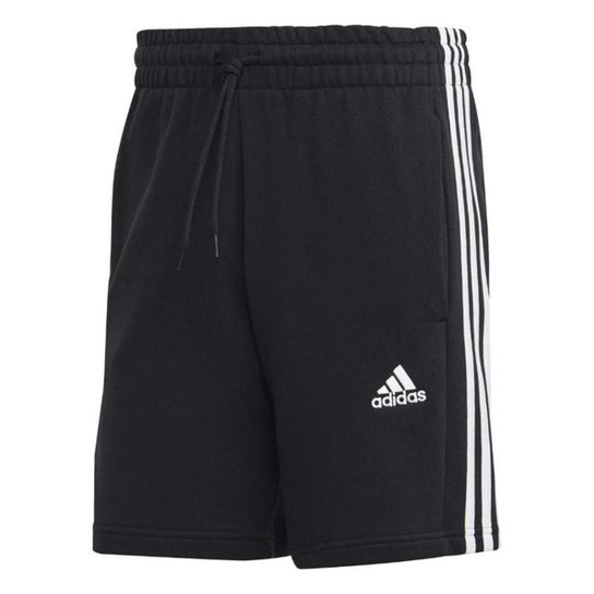 Bermuda Adidas Essential 3 Listras Preto M