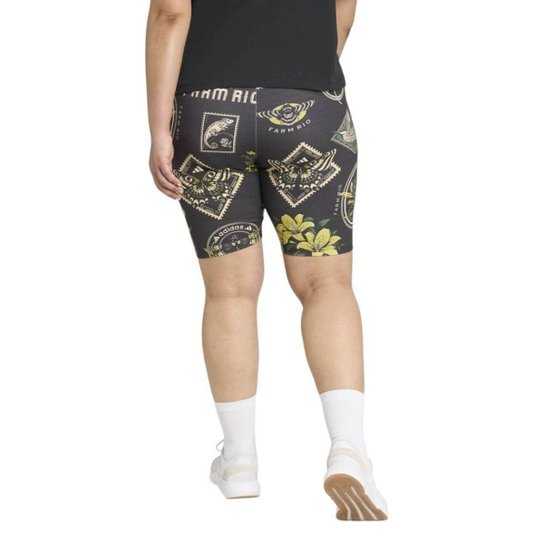 Bermuda Adidas Farm Biker Plus Size Feminina - Preto X1