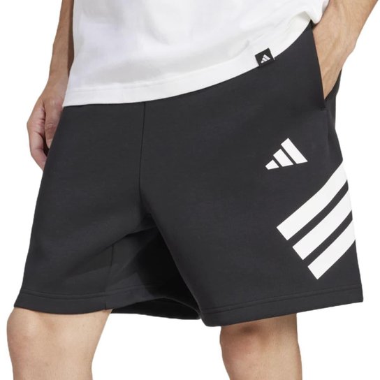 Bermuda Adidas Future Icon 3 Stripes Masculino Preto
