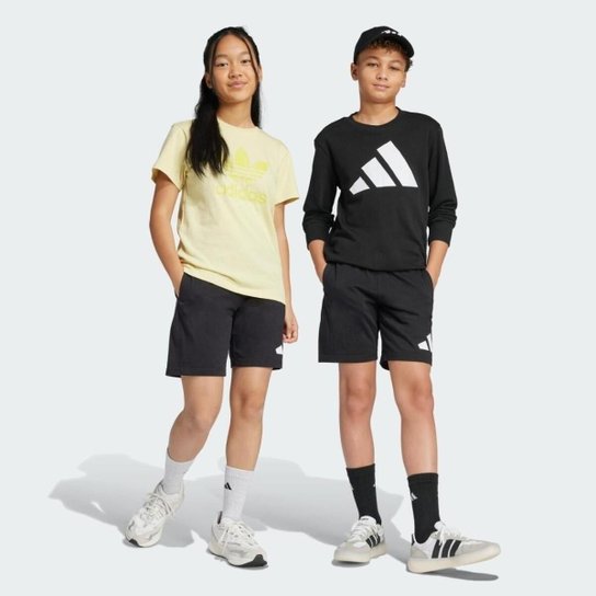 Bermuda Adidas Moletom Essentials Kids Infantil