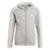 Blusa Moletom Capuz Essentials 3-Stripes Adidas - Cinza+Branco