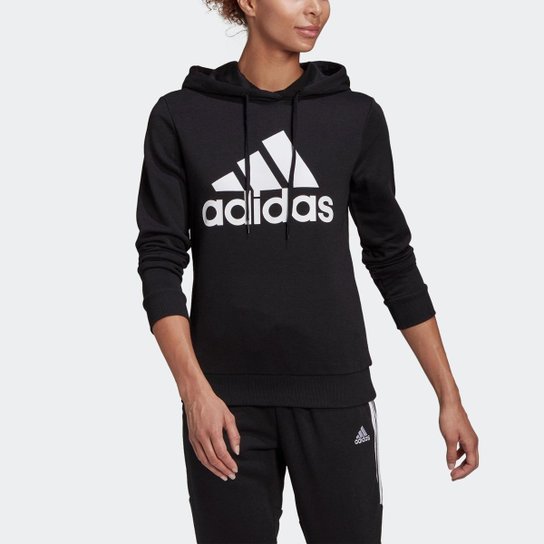 Blusa Moletom Capuz Essentials Relaxed Logo Adidas