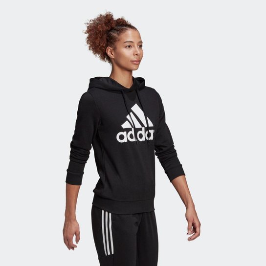 Blusa Moletom Capuz Essentials Relaxed Logo Adidas