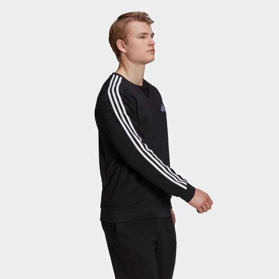 Blusa Moletom Essentials 3-Stripes Adidas