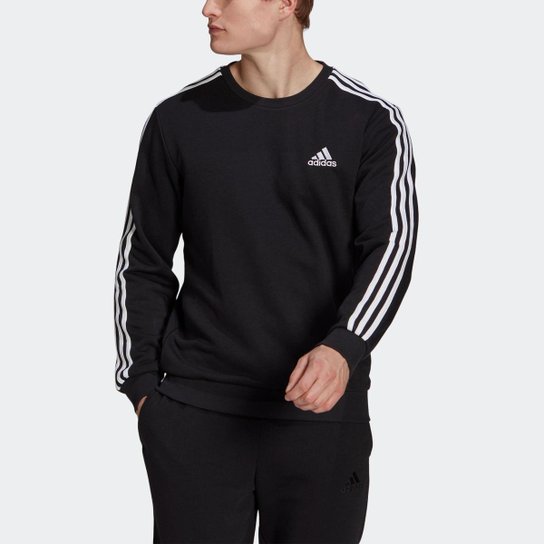 Blusa Moletom Essentials 3-Stripes Adidas