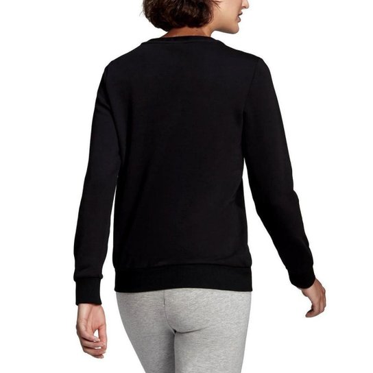 Blusão Adidas Logo Linear Preto Feminino