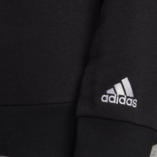 Blusão Adidas Logo Linear Preto Feminino