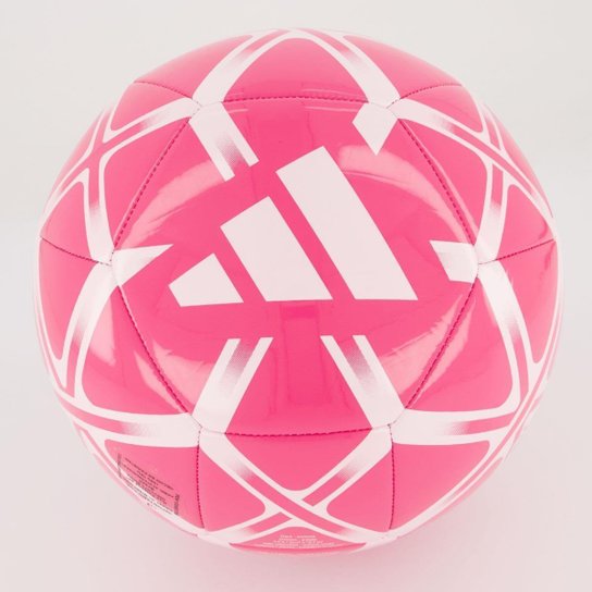 Bola Adidas Starlancer Campo Rosa e Branca