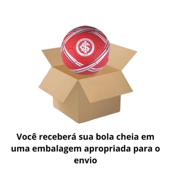 Bola do Internacional Futebol Campo Oficial 5 Licenciada Costurada