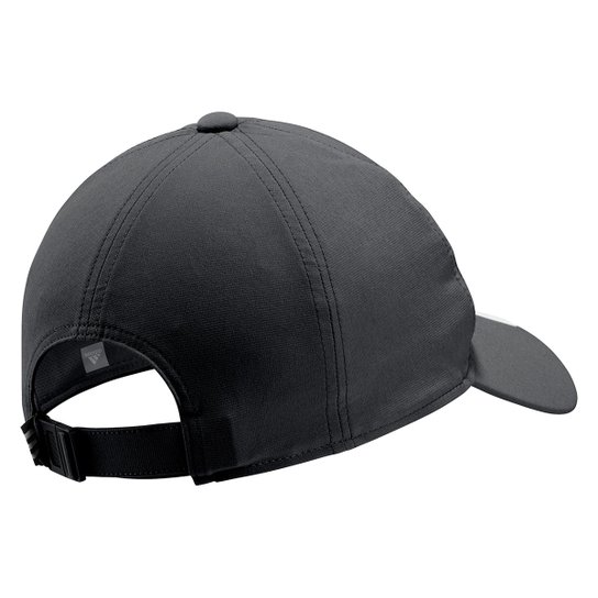 Boné Adidas Aba Curva Strapback 3 Listras - Preto+Branco