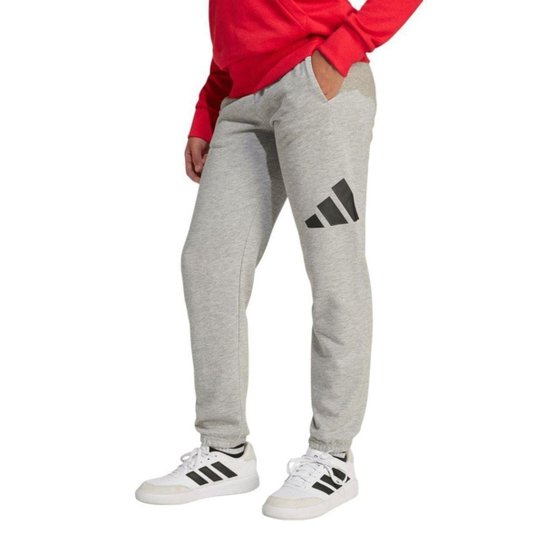 Calça Adidas Essentials Big Logo Infantil - Cinza 9-10