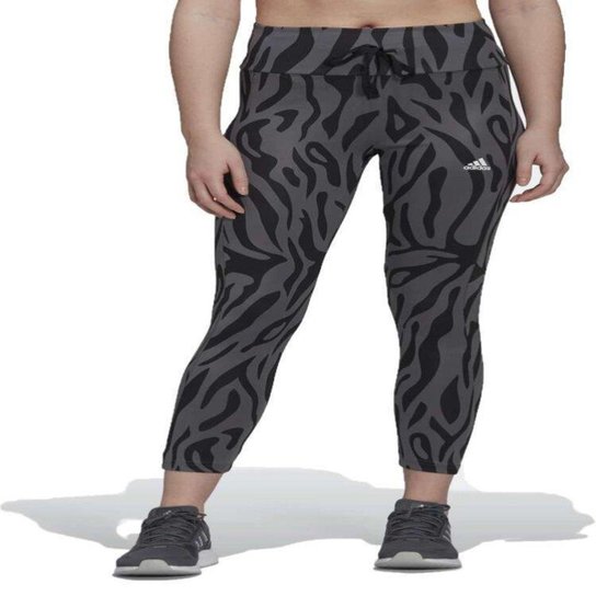 Calça Adidas Legging Adidas Tiger Feminino - Ptocinza - P