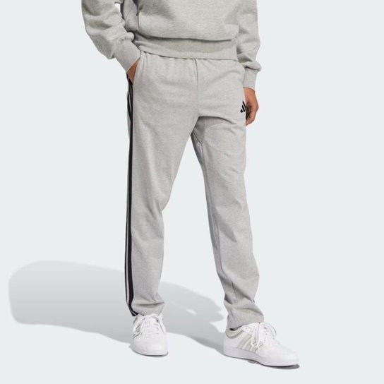 Calça Adidas Moletom Single Jersey 3 Listras Masculina