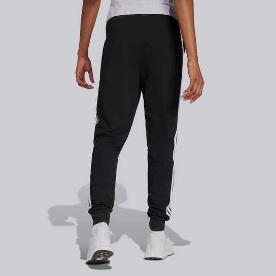 Calça Adidas Single Jersey 3 Stripes Feminina Preta