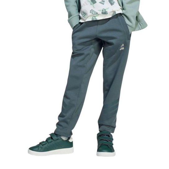 Calça Adidas Star Wars The Mandalorian Infantil - Verde 5-6