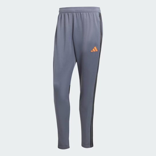 CALCA ADIDAS TIRO ESSENTIALS MASCULINO CHUMBO E LARANJA EXGG
