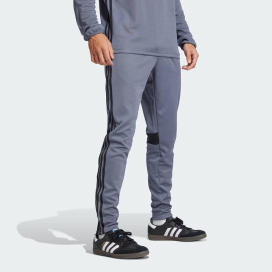 CALCA ADIDAS TIRO ESSENTIALS MASCULINO CHUMBO E LARANJA EXGG