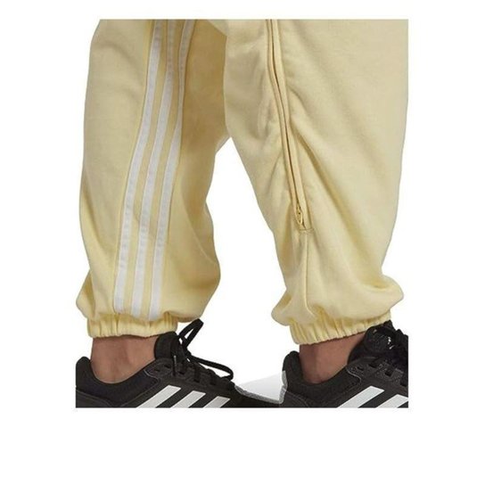 Calça Jogger Adidas Hyperglam 3 Stripes Amarelo P