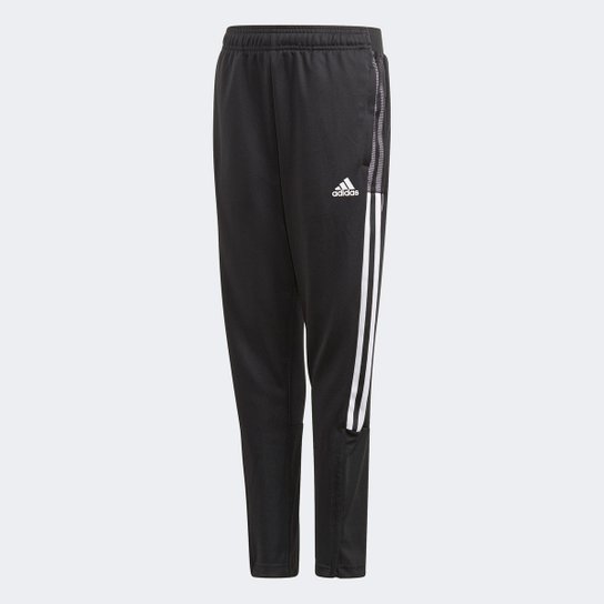 Calça Juvenil Adidas Treino Tiro 21 Slim - Preto