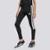 Calça Legging Adidas 3 Stripes Juvenil Preta e Branca - Preto