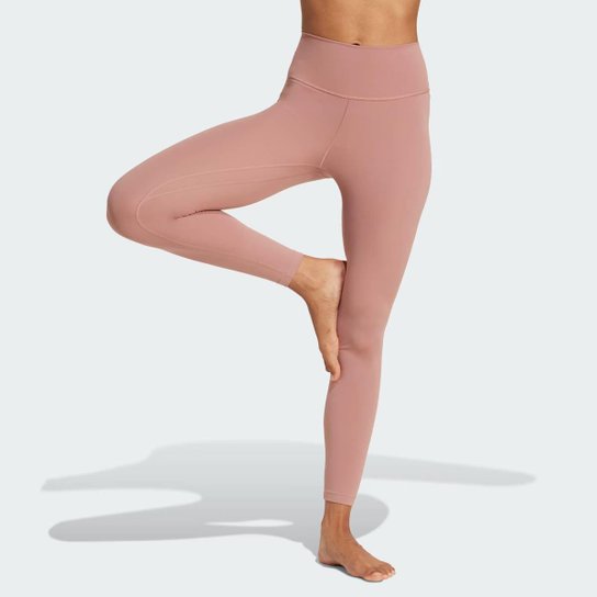 Calça Legging Adidas Capri All Me Feminina Rosê