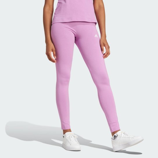 Calça Legging Adidas Cós Alto Essentials Logo Feminina