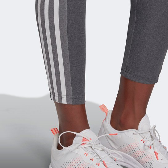 Calça Legging Adidas Essentials 3 Listras Feminina